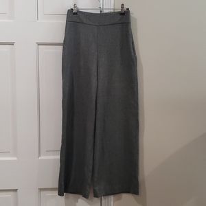 Wide leg high waist trouser pant